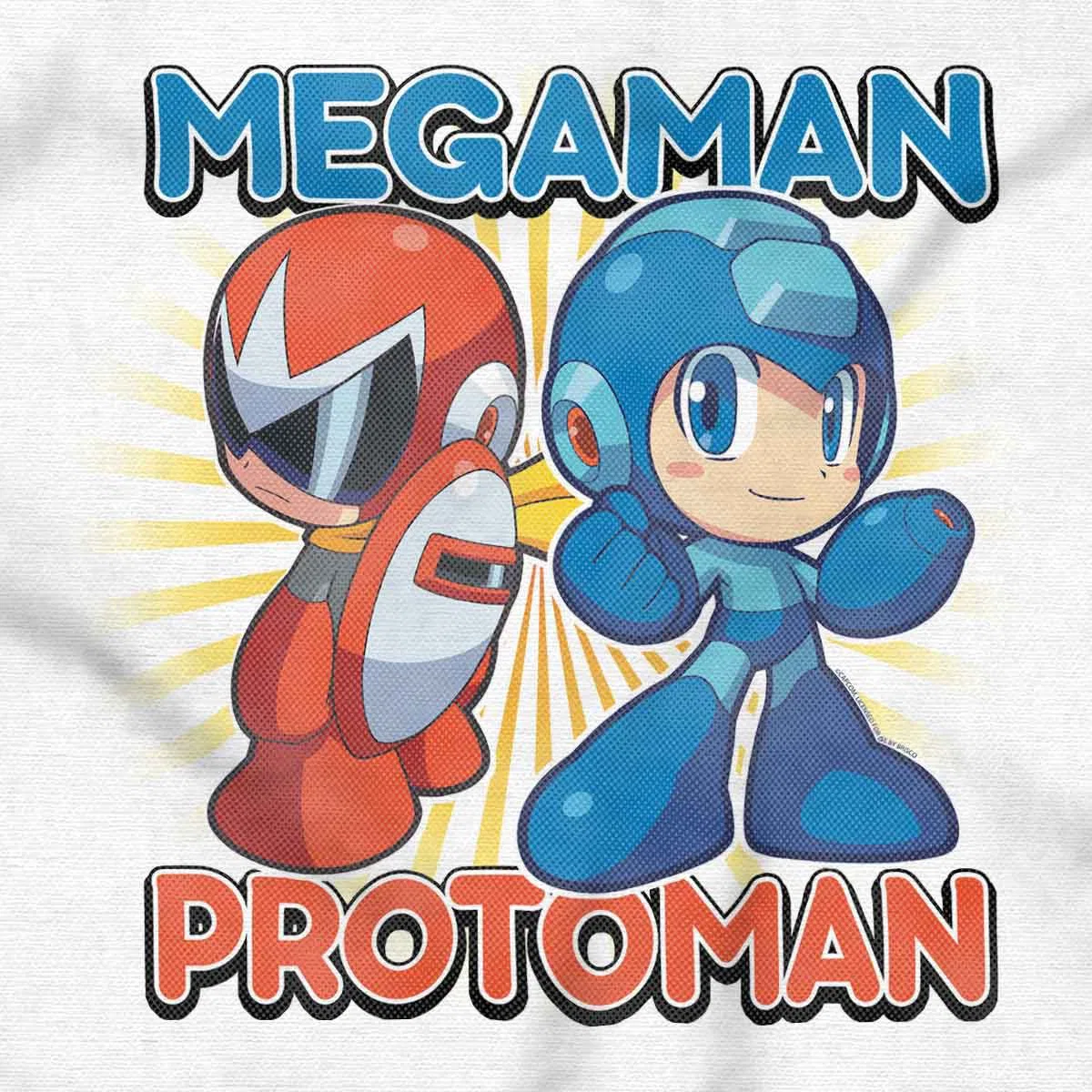 Детское боди с коротким рукавом MegaMan ProtoMan Brisco Brands, White — фото 2