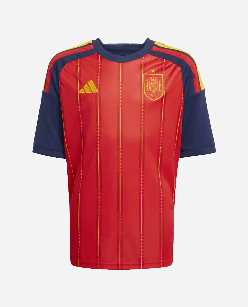Детская футболка для мальчиков с принтом España Mundial 2026 Lamine Yamal 19 adidas, Красный — фото 2