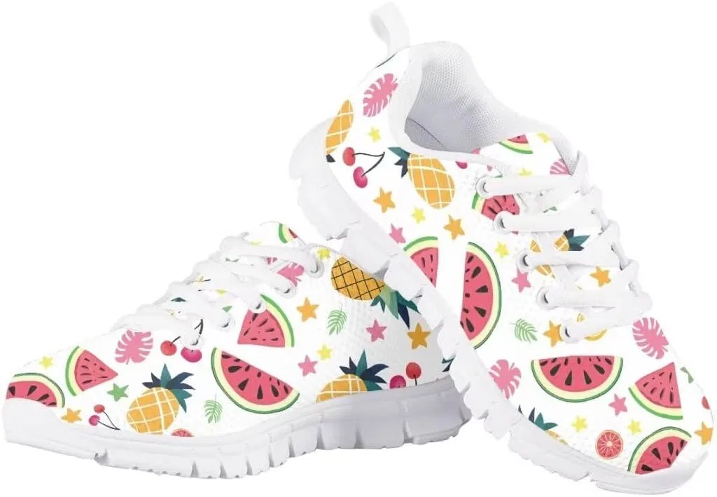 Детские кроссовки для мальчиков и девочек с дышащим верхом Pinupub, Fruits White — фото 4