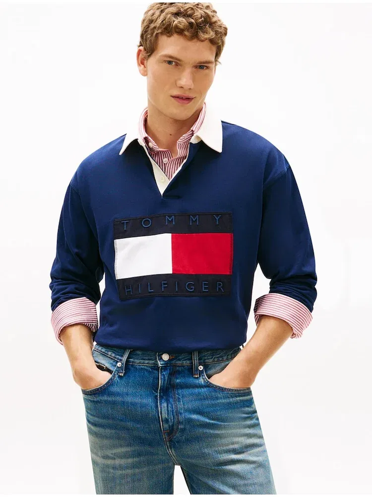 Футболка с длинным рукавом Rugby TOMMY HILFIGER, Navy