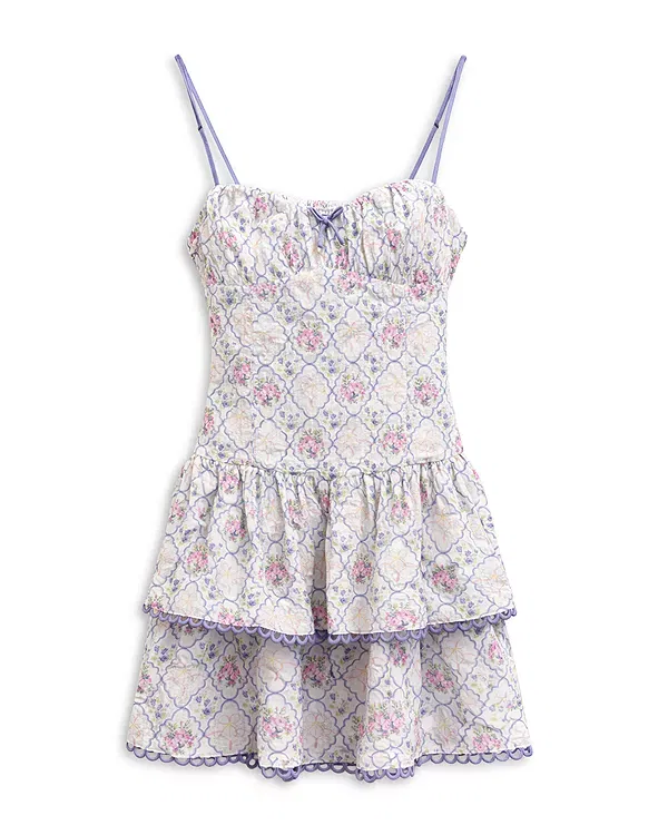 Детское платье для девочек с принтом Carlota Printed Dress KatieJ NYC, Floral Bouquet