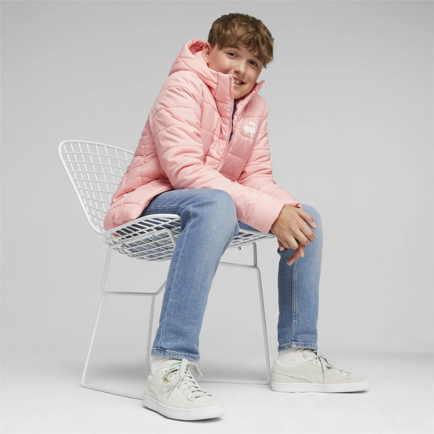 Детская куртка с утеплителем Puma, Peach Smoothie Pink — фото 3