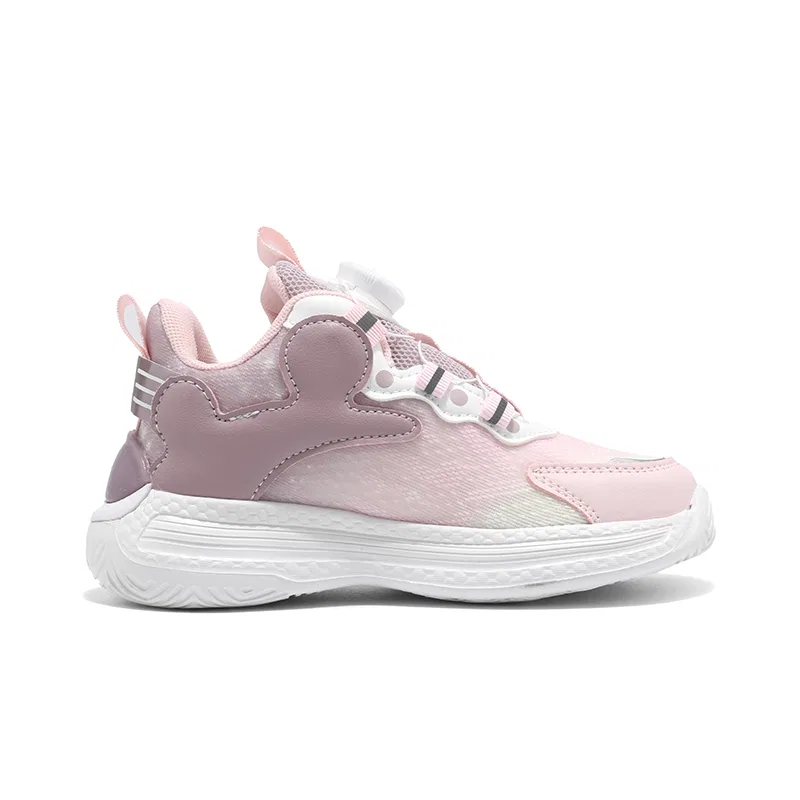 Детские кроссовки для мальчиков и девочек с принтом Offline Store Style Running Shoes, WARRIOR, Pink White Purple — фото 3