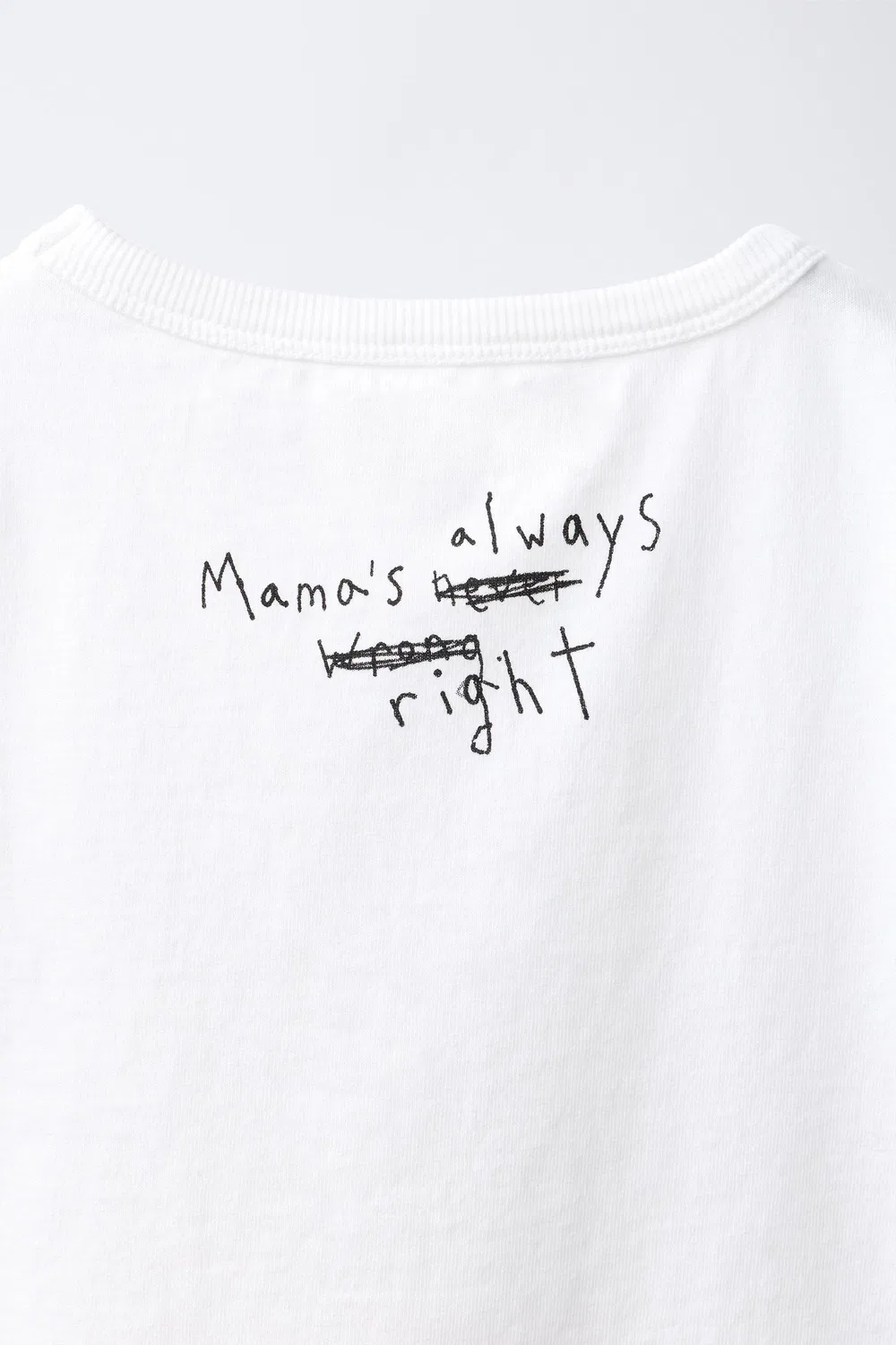 Футболка с принтом слогана ZARA, White — фото 4