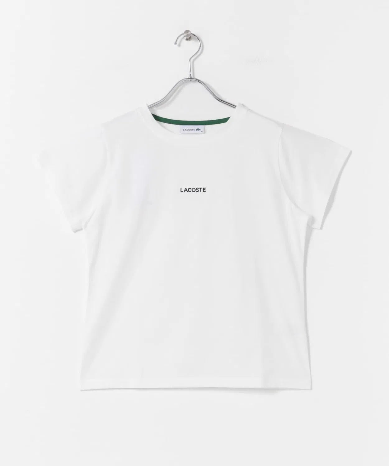 Женская футболка с коротким рукавом, с принтом LACOSTE, Green — фото 2