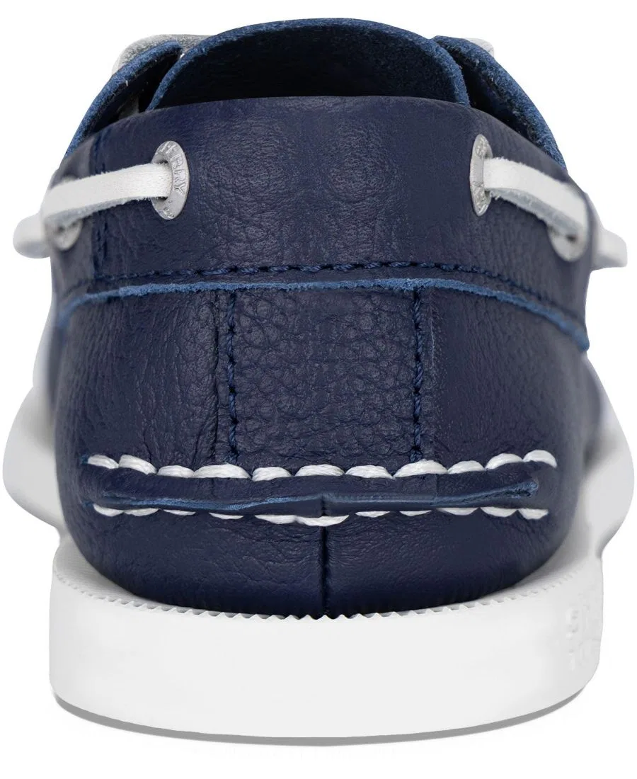Туфли-лодочки для мальчика с застежкой-липучкой, модель Authentic Original Boat Shoe Sperry, Midnight Blue — фото 4