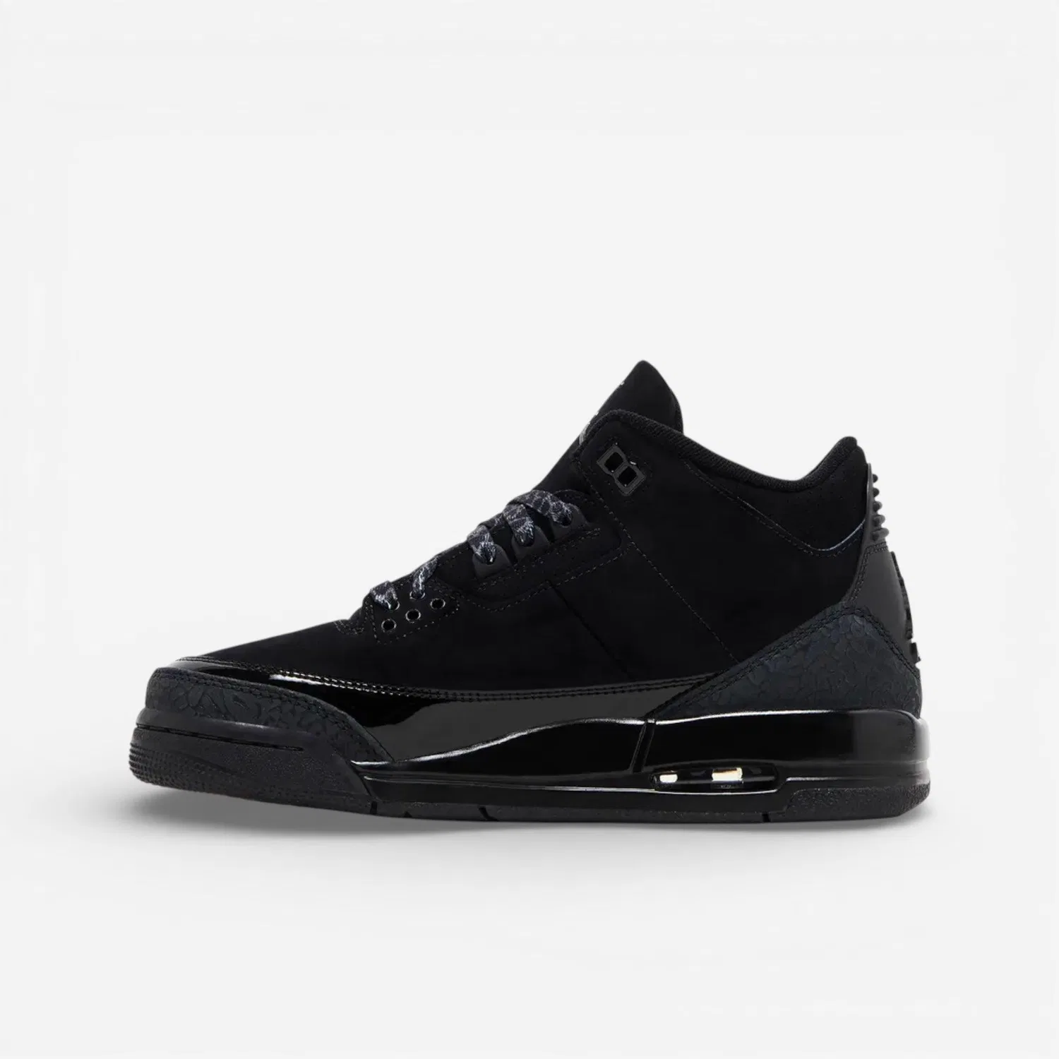 Детские кроссовки с принтом Jordan 3 Retro Black Cat (2025) (GS), Jordan, Schwarz — фото 2