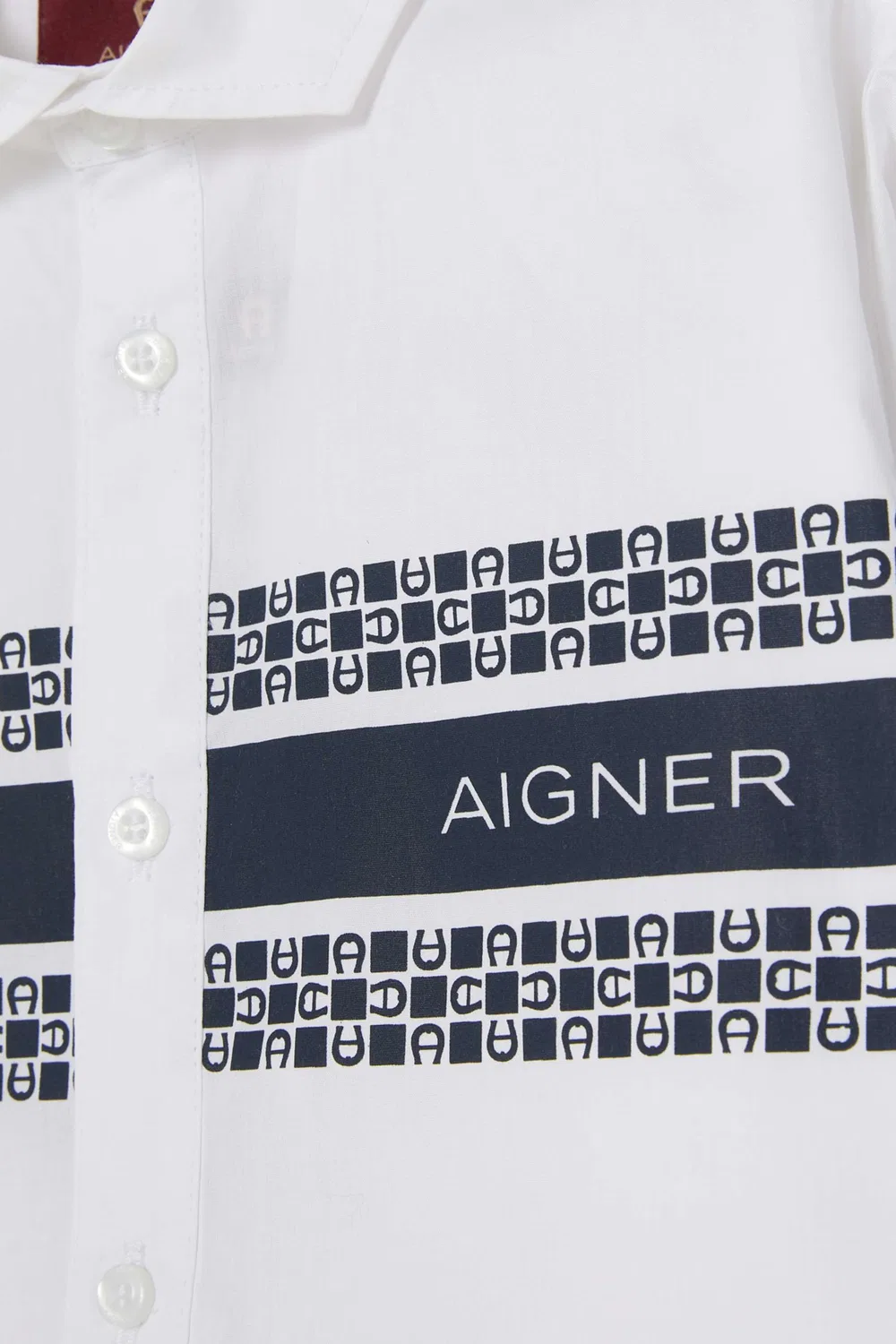 Рубашка с принтом в клетку AIGNER — фото 3