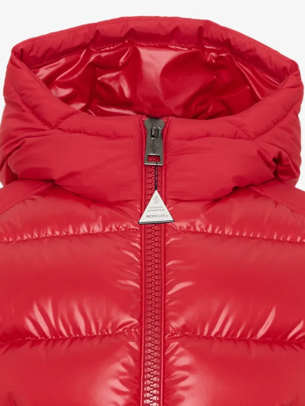Стеганая куртка с капюшоном Hyoseris Moncler Enfant, красный — фото 4