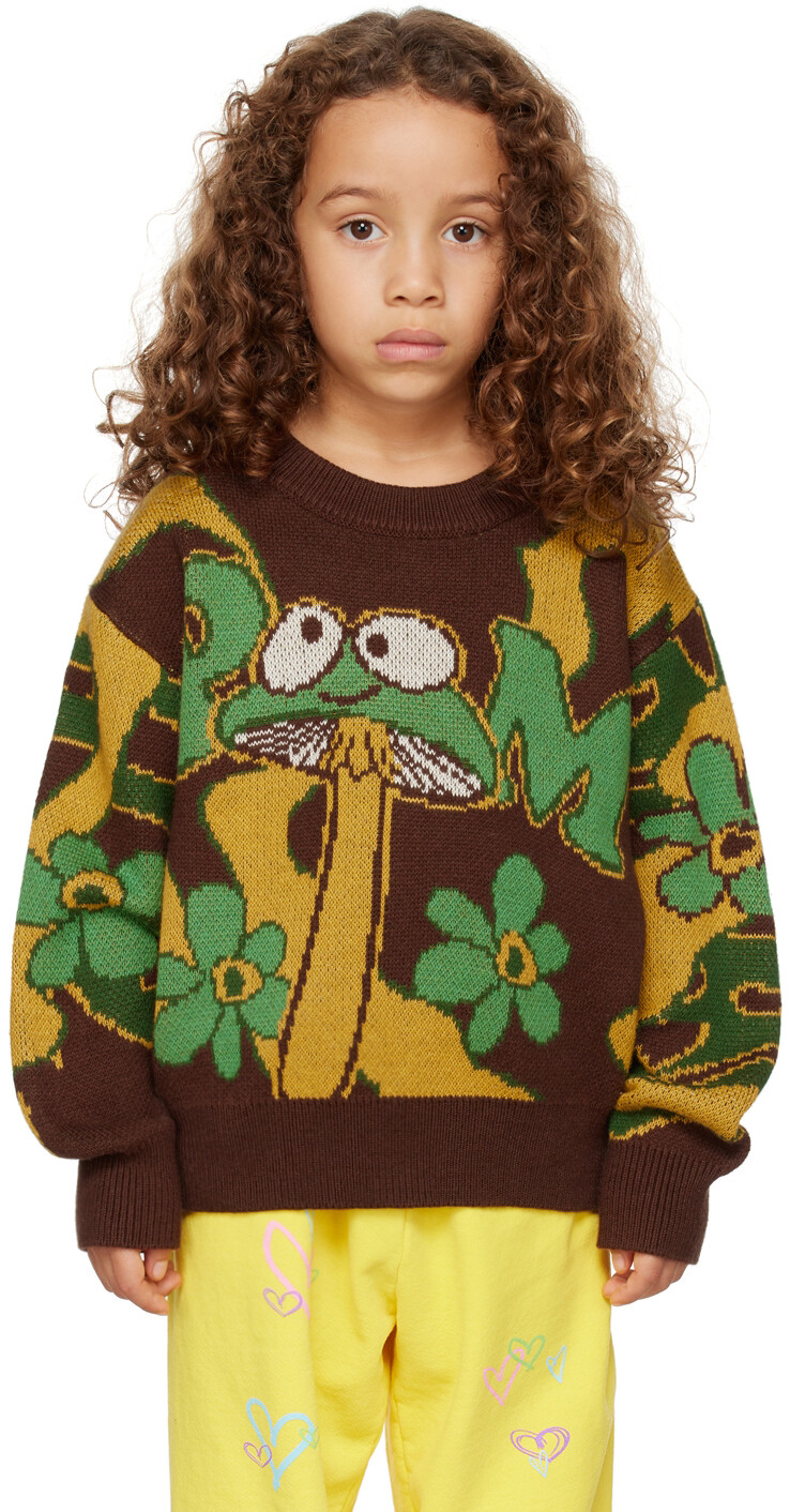 

SSENSE Эксклюзивный Детский Коричневый Свитер Shroom Perks and Mini