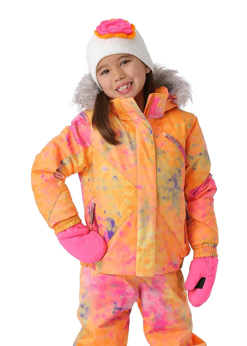 Куртка зимняя с утеплителем Bitsy Lola Spyder, Morning Sky Bryte B-Gum Print/Bryte Bubblegum