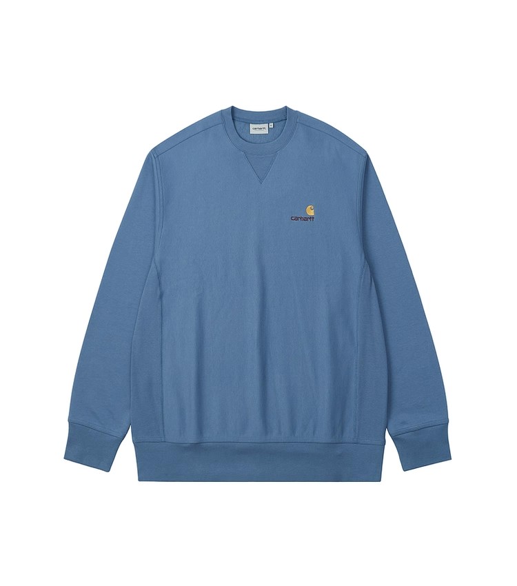 

Мужские толстовки с круглым вырезом, утолщенные, стандартного размера Carhartt Wip, синий