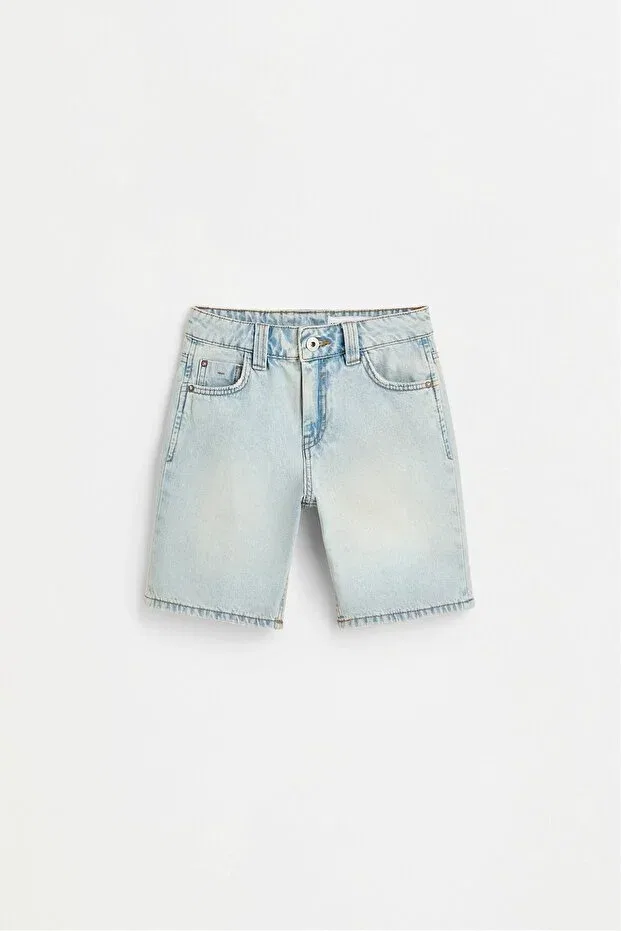 Детские шорты для мальчиков джинсовые Relaxed fit denim bermuda shorts Lefties, Sky Blue