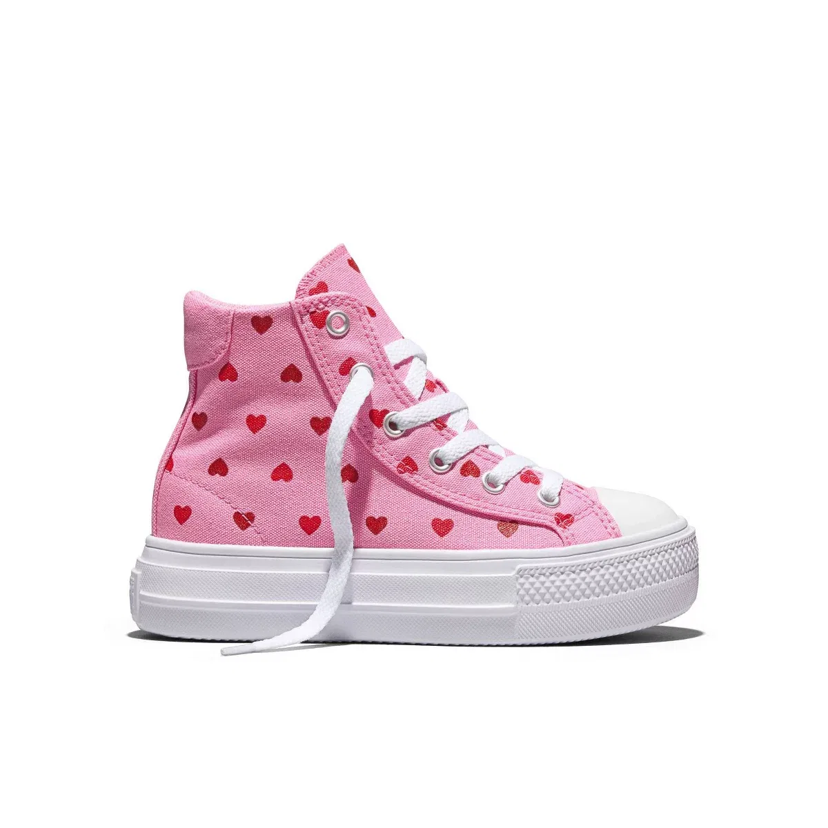 Детские кроссовки для девочек на платформе Converse Chuck Taylor All Star Day One Platform KIDS FOOTWEAR, Pink