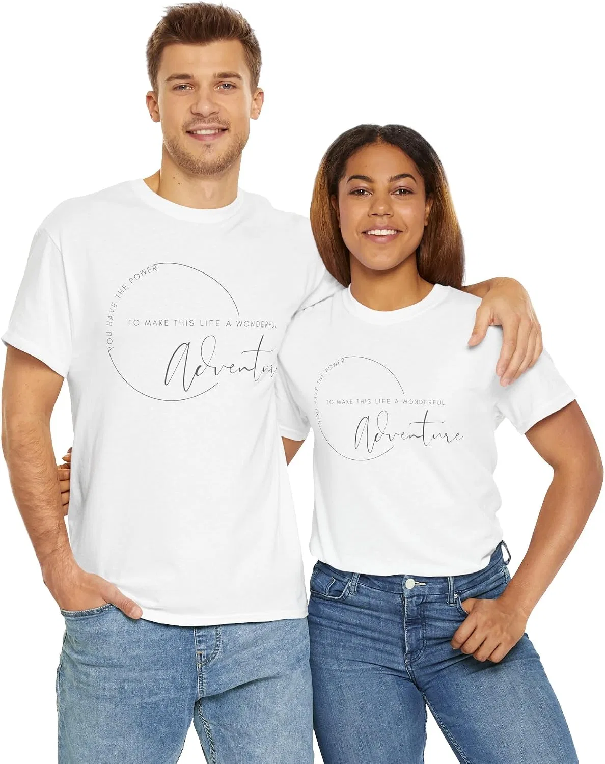 Футболка с надписью Heavy Cotton Tee, White