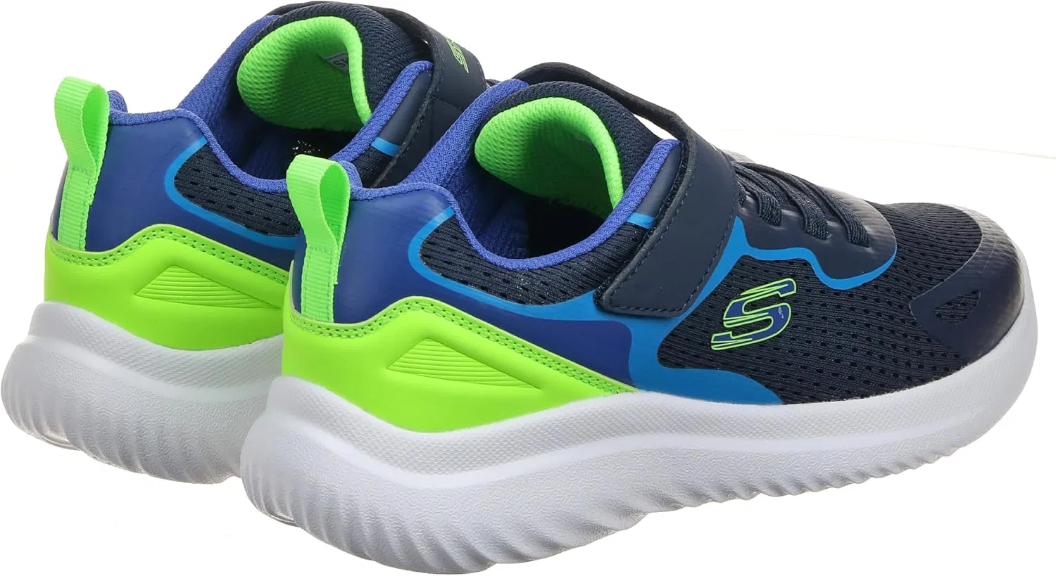 Детские кроссовки для мальчиков Bounder 2.0 Aqua Pace Skechers, Navy/Lime — фото 4