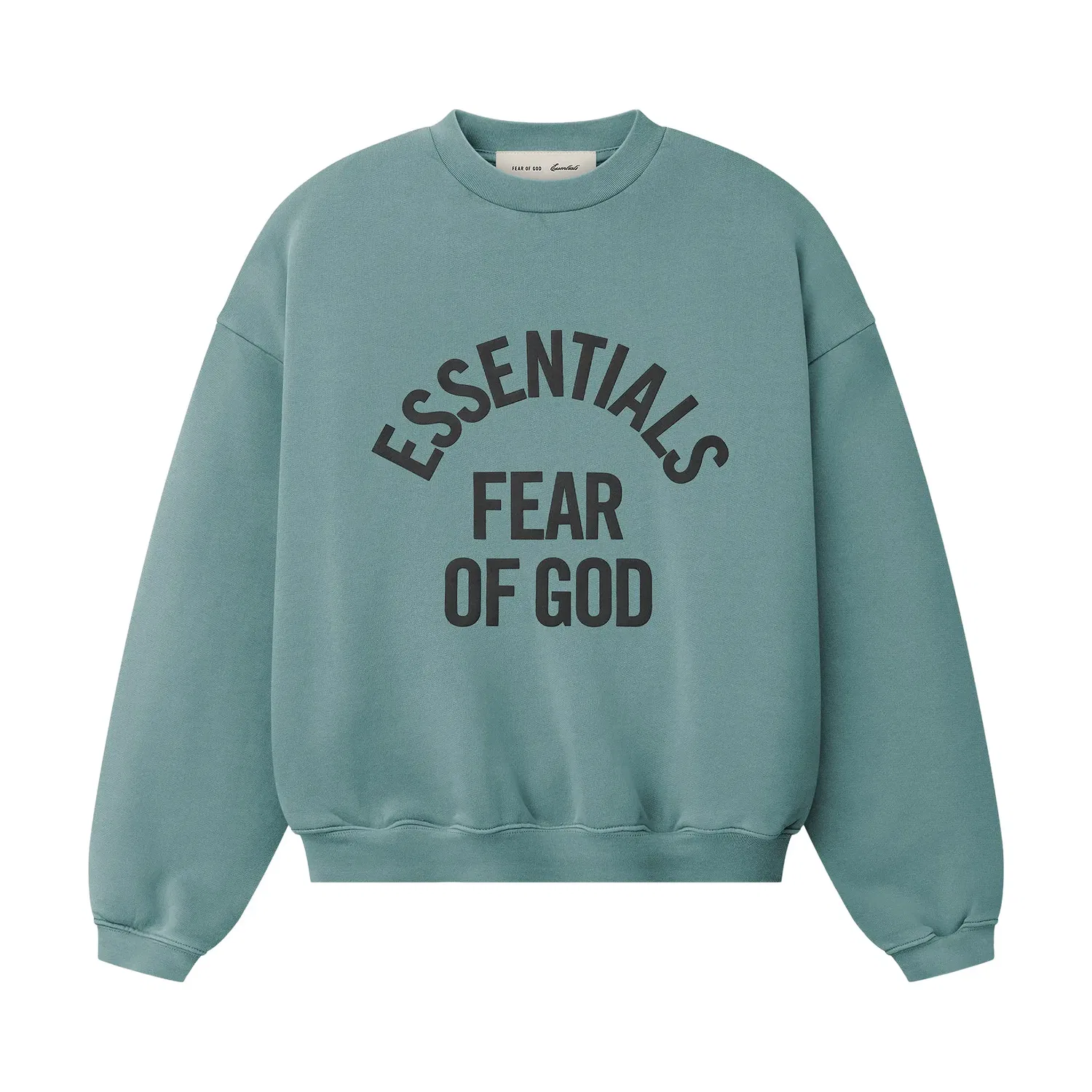 Свитшот Fear of God Essentials Campus 90s Crewneck, зеленый