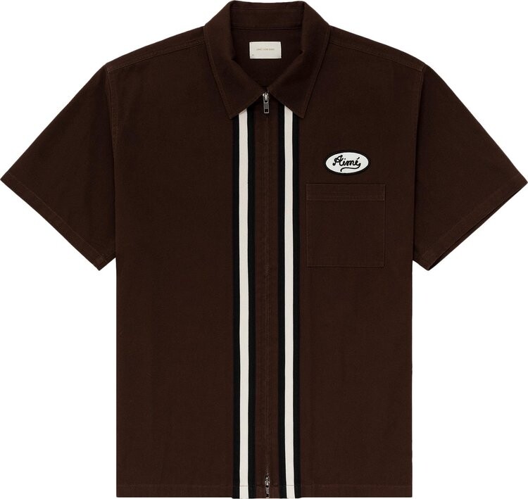 

Рубашка Aimé Leon Dore Station Shirt 'Hot Fudge', коричневый