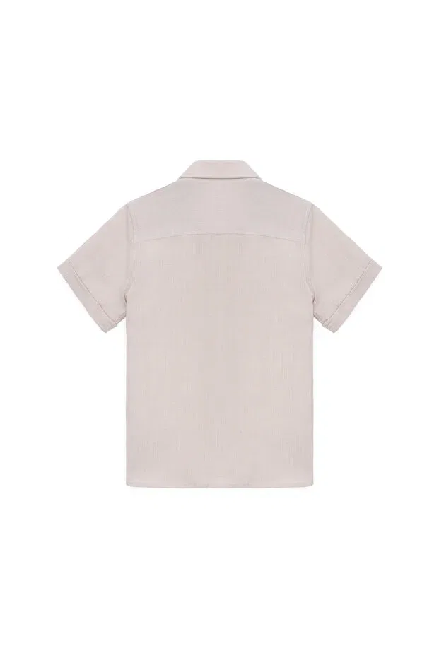 Детская рубашка с коротким рукавом Boys' stone short sleeve shirt U.S. Polo Assn., 902548 — фото 3