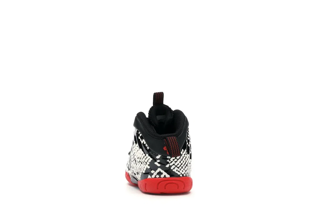 Детские кроссовки Lifestyle Nike Air Foamposite One, Sail/Habanero Red-Black — фото 4