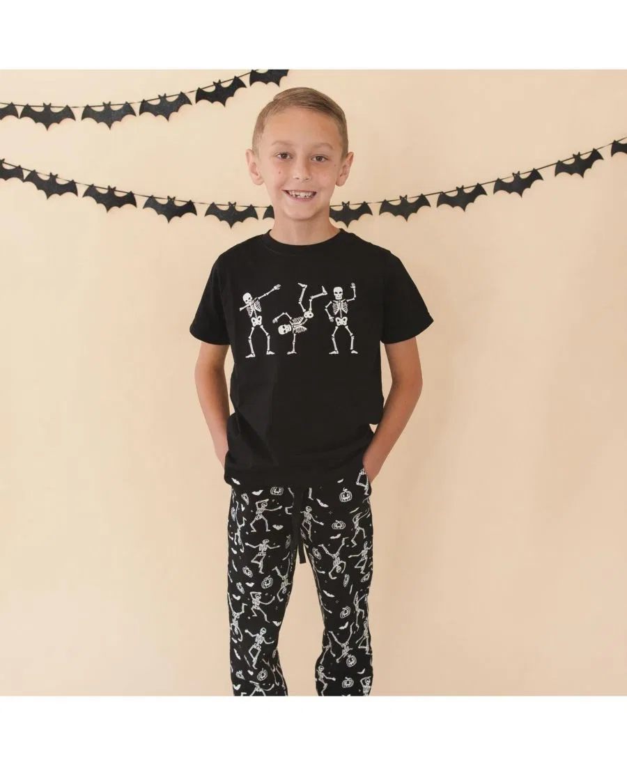 Футболка с длинным рукавом с принтом Silly Skelly Halloween Sweet Wink, Black — фото 2