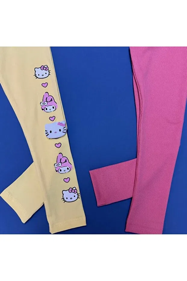 Детские леггинсы для девочек с принтом Slope Leggings Set Baby Ella'S, Multicolored — фото 2
