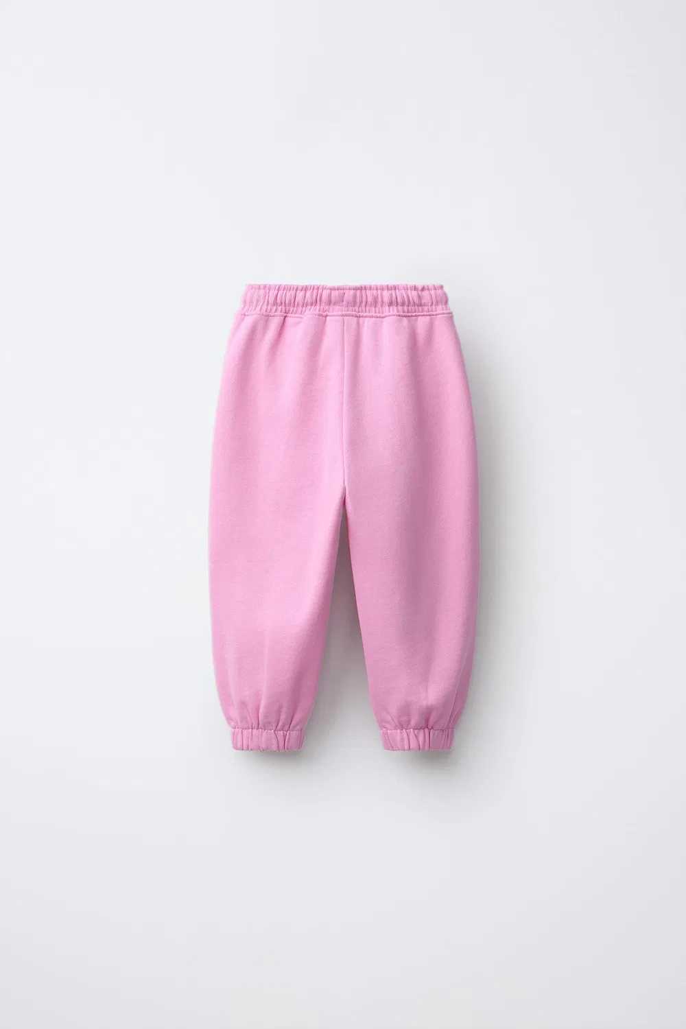 Плюшевые брюки с вышивкой в виде ромашек ZARA, Chalk pink — фото 2