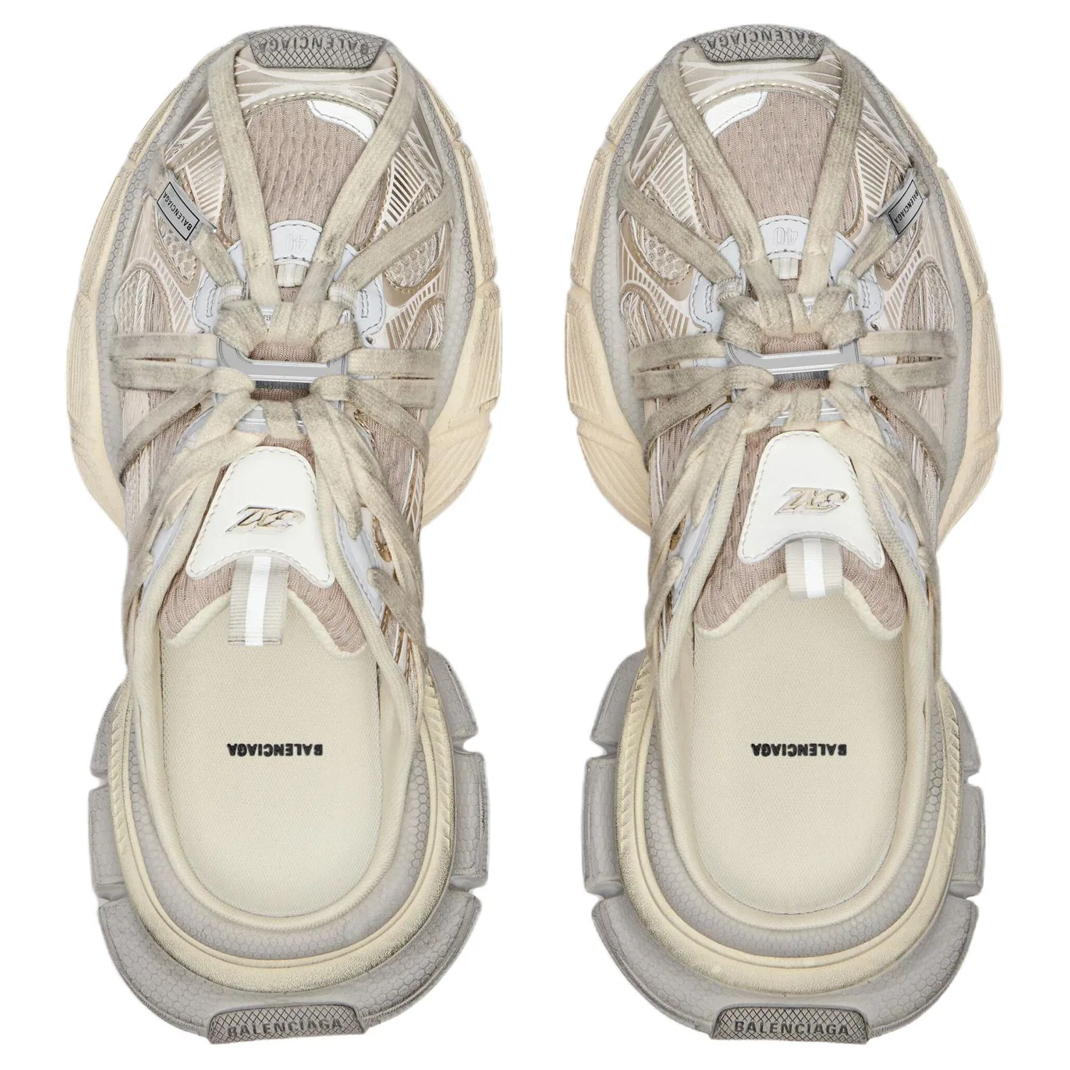 Кроссовки Chunky Balenciaga 3XL Egg Shell Yellow — фото 4