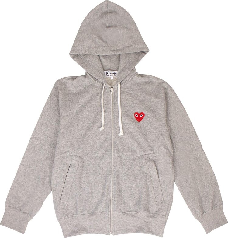 

Худи Comme des Garçons PLAY Heart Hooded Sweatshirt 'Gray', серый