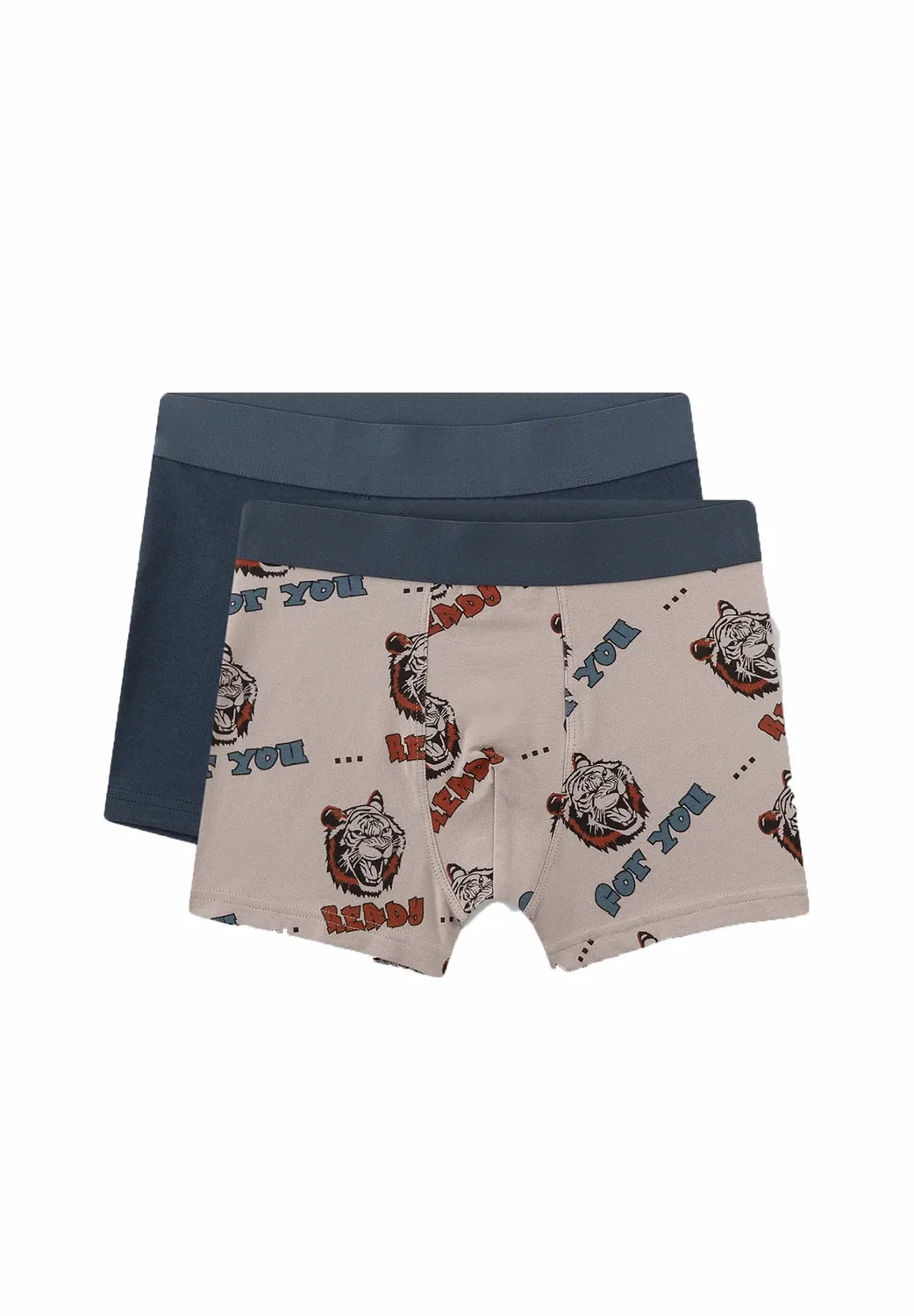 Jungen-Hipshorts (doppelpack) тигровые трусы-боксеры Sanetta, Grau
