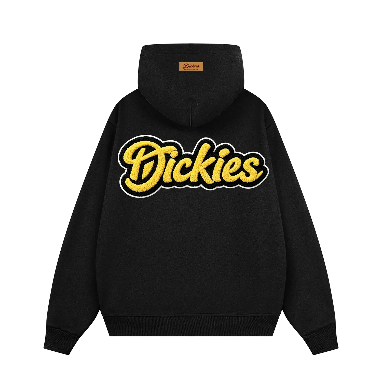 Детский свитшот с капюшоном Dickies, Heather Gray with Red Towel Embroidery — фото 3