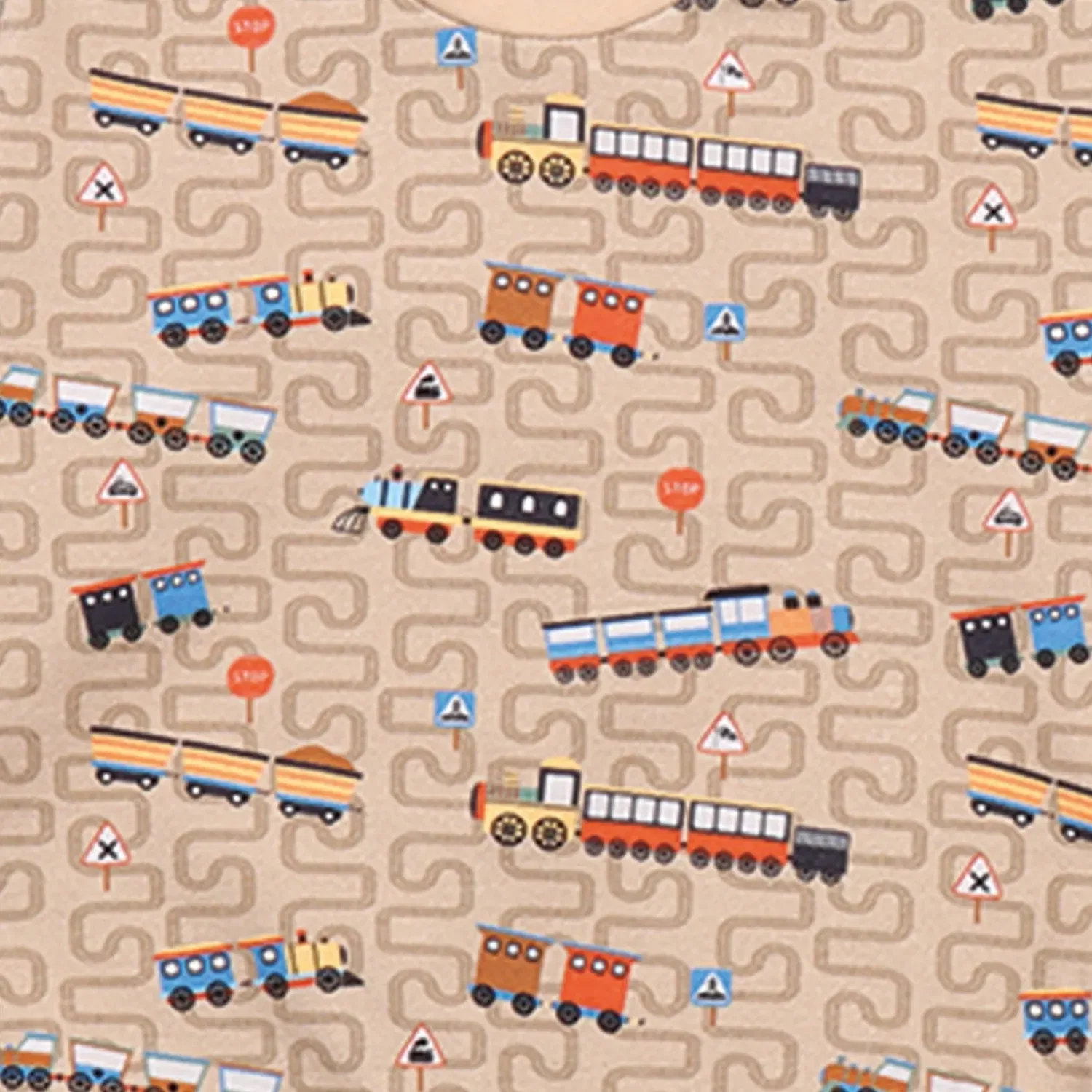 Свитшот с принтом Tiny Trains Walkiddy, серый — фото 3