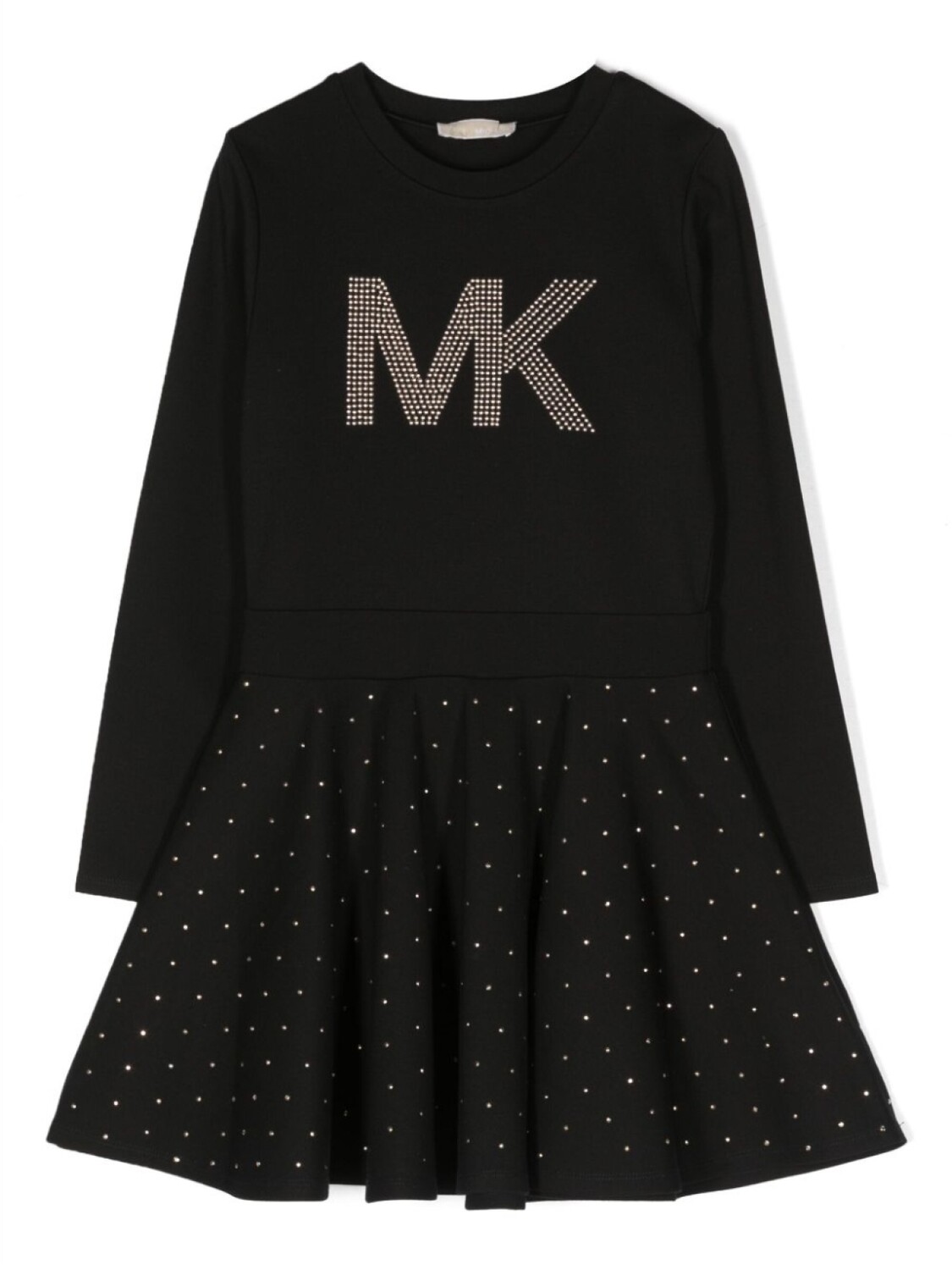 

Michael Kors Kids платье с заклепками и логотипом, черный