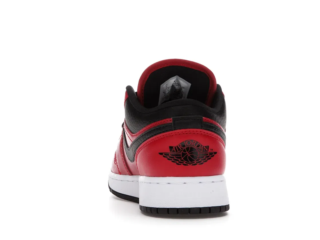 Детские кроссовки Lifestyle с принтом Jordan 1 Low Jordan, Gym Red/Black/White — фото 4
