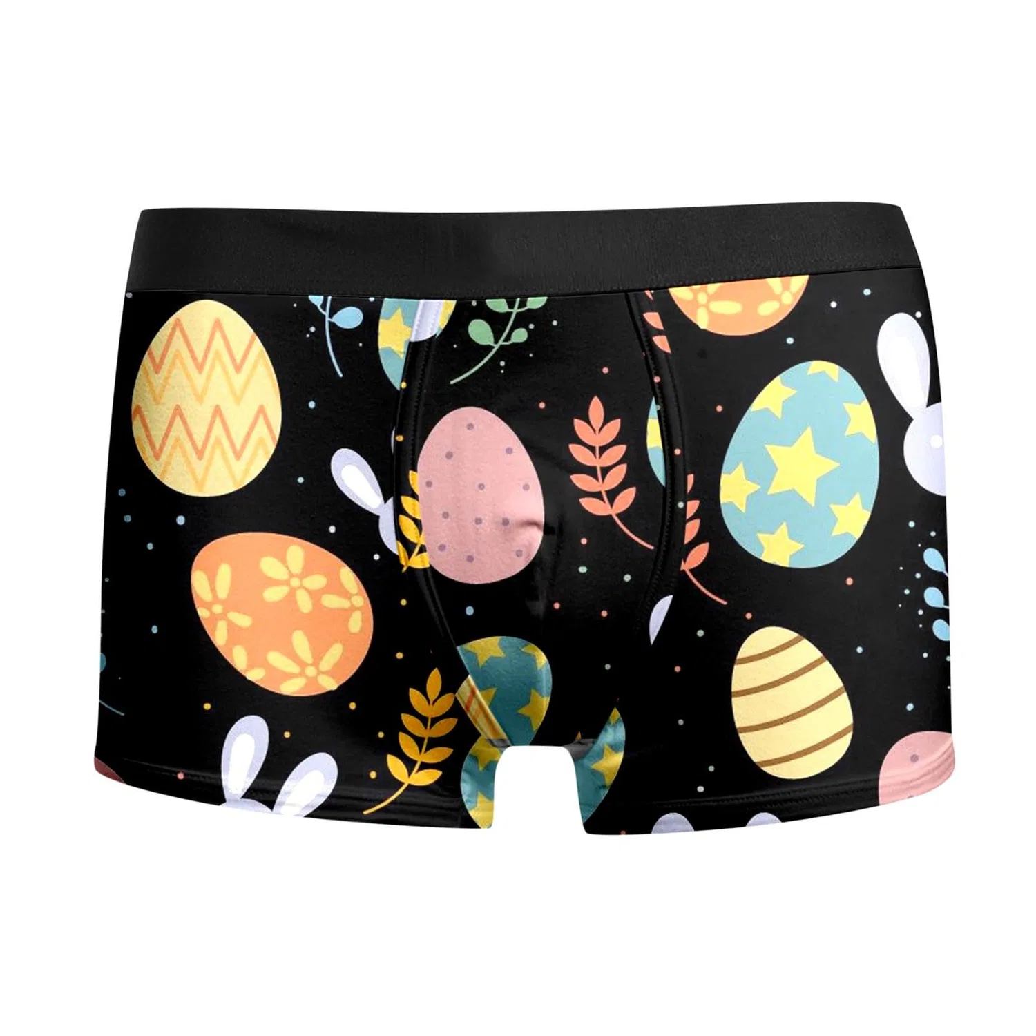 Мужские термобрюки с принтом Easter Printed Briefs, Nero-f — фото 3