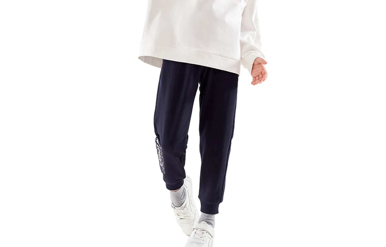 Детские спортивные штаны с принтом Red bean Red bean letter print, Цвет Dark Blue
