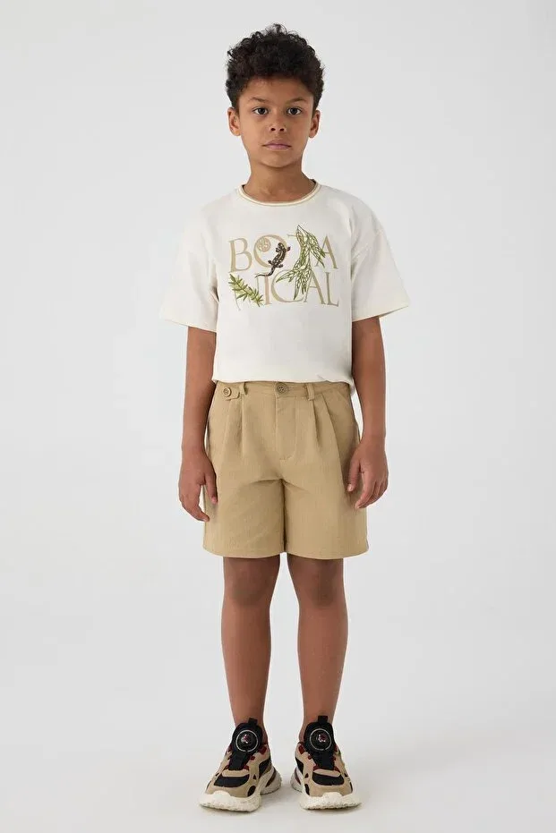 Детские шорты для мальчиков хлопковые Nbt Jeans, Beige