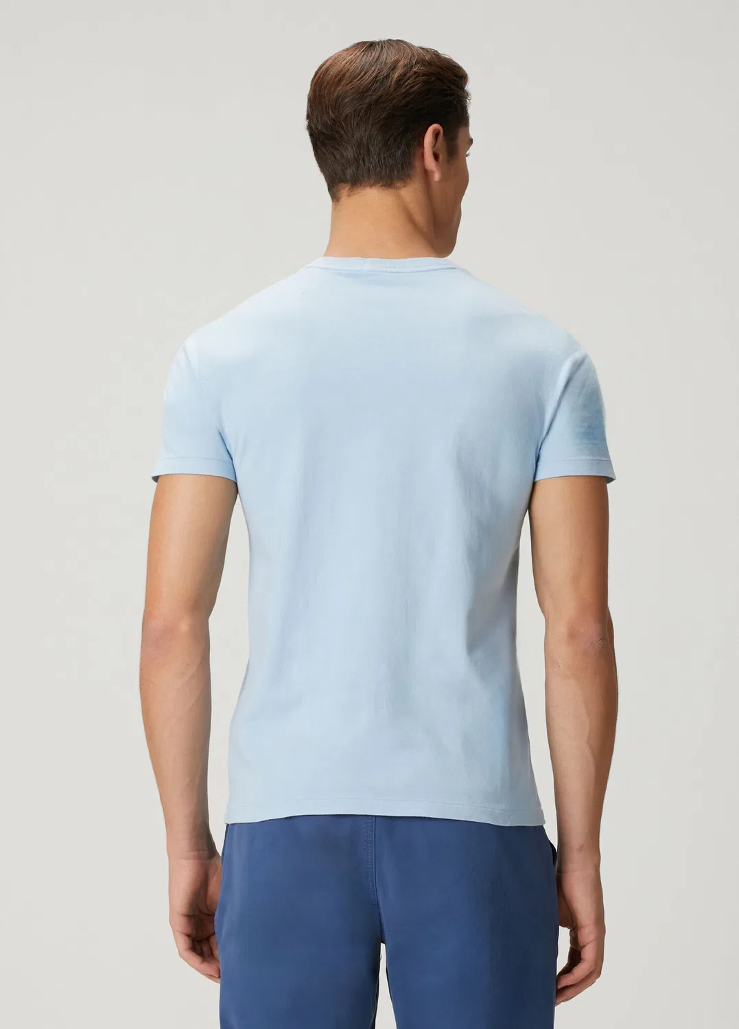Футболка Polo Ralph Lauren Mavi Logo Baskılı Jersey, Mavi — фото 4