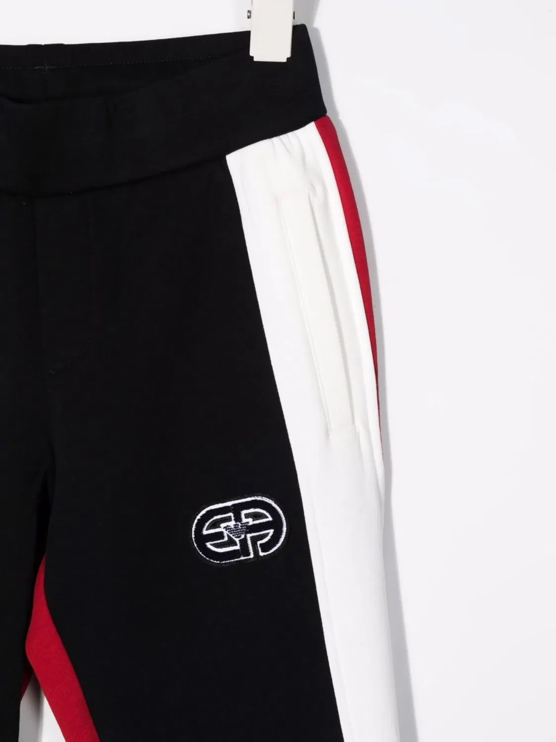 Спортивные штаны с цветными блоками EA7 Emporio Armani, черный — фото 2