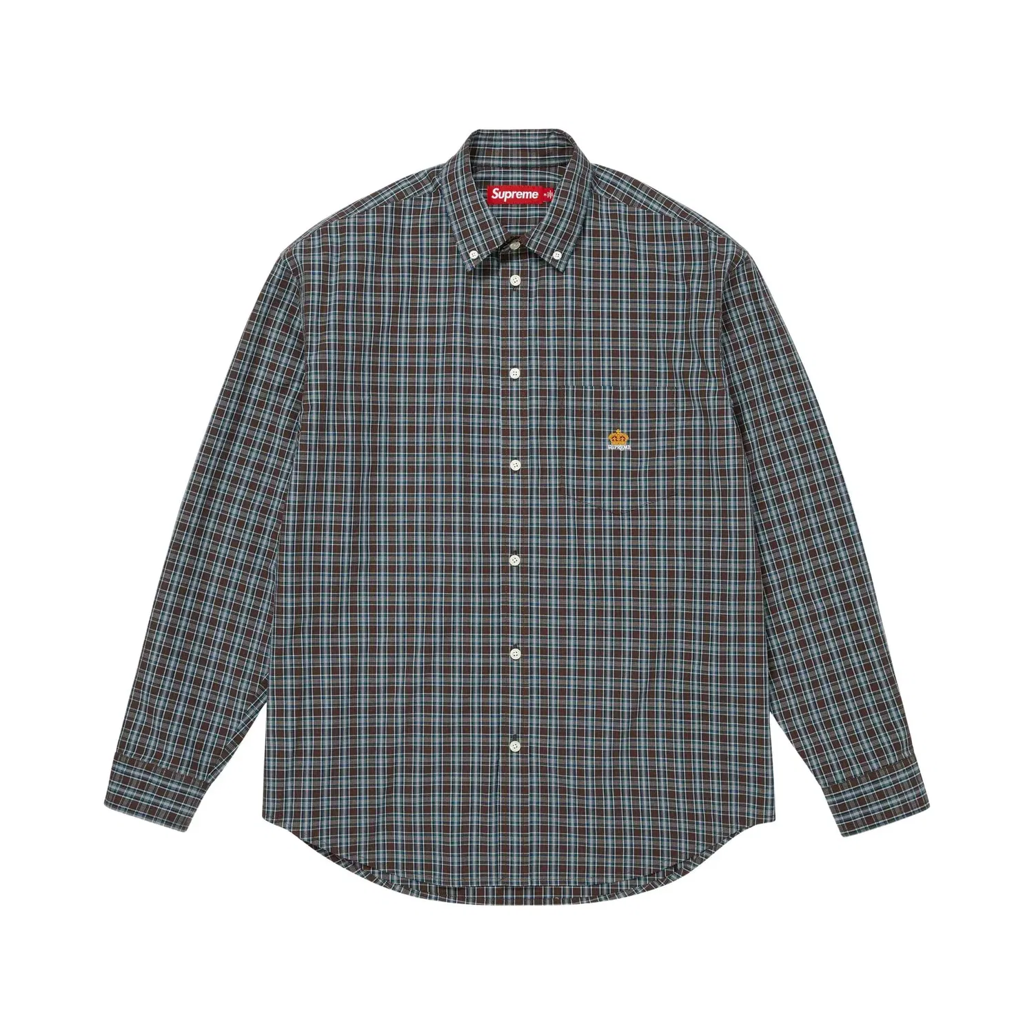 Рубашка Mini Plaid Supreme, Brown