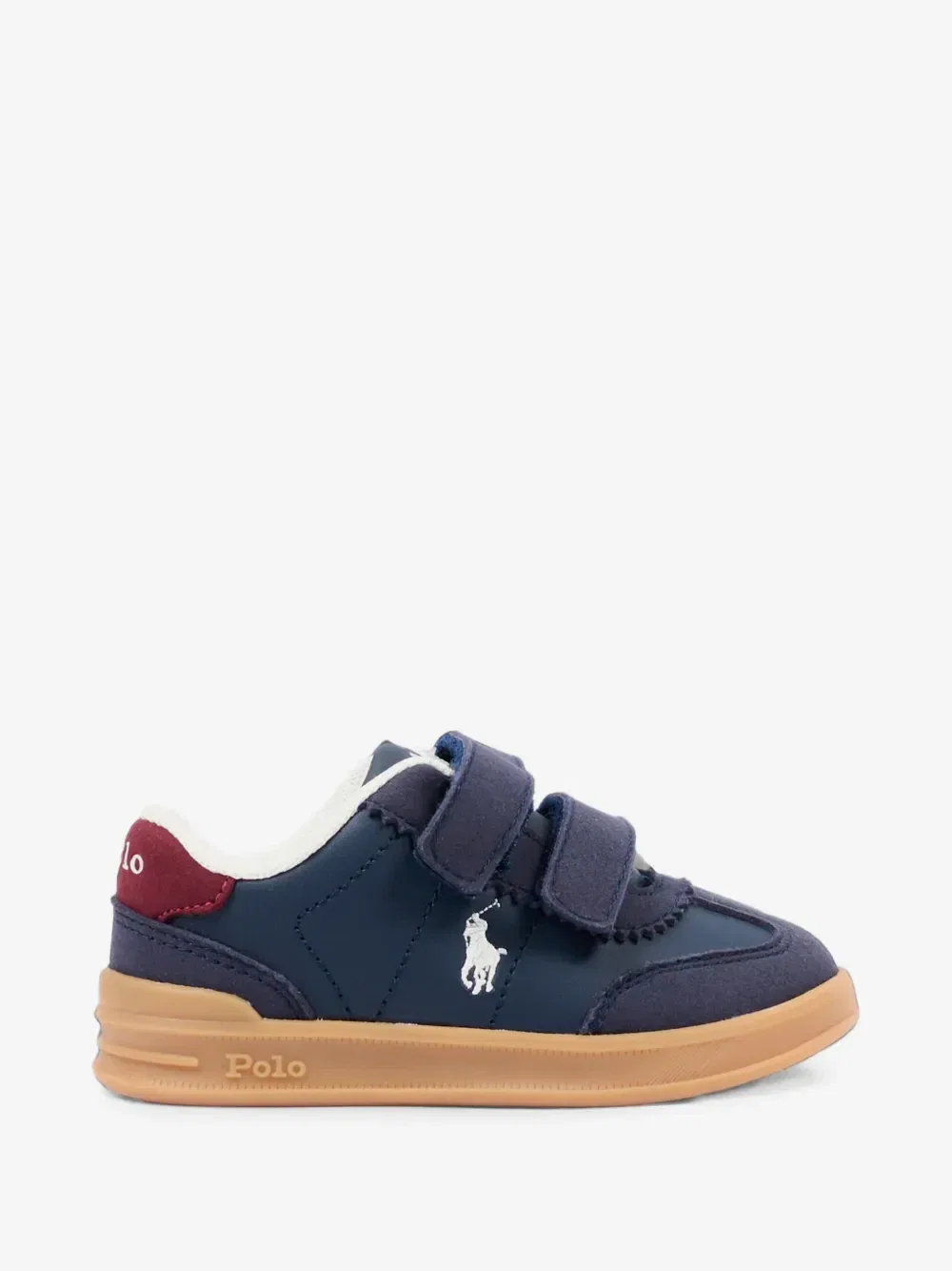 Кроссовки с вышивкой логотипа POLO RALPH LAUREN KIDS, синий — фото 2