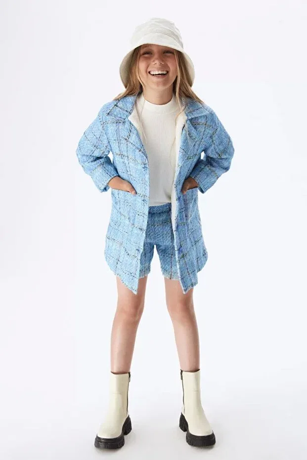 Детские шорты для девочек хлопковые Nk Kids, Blue