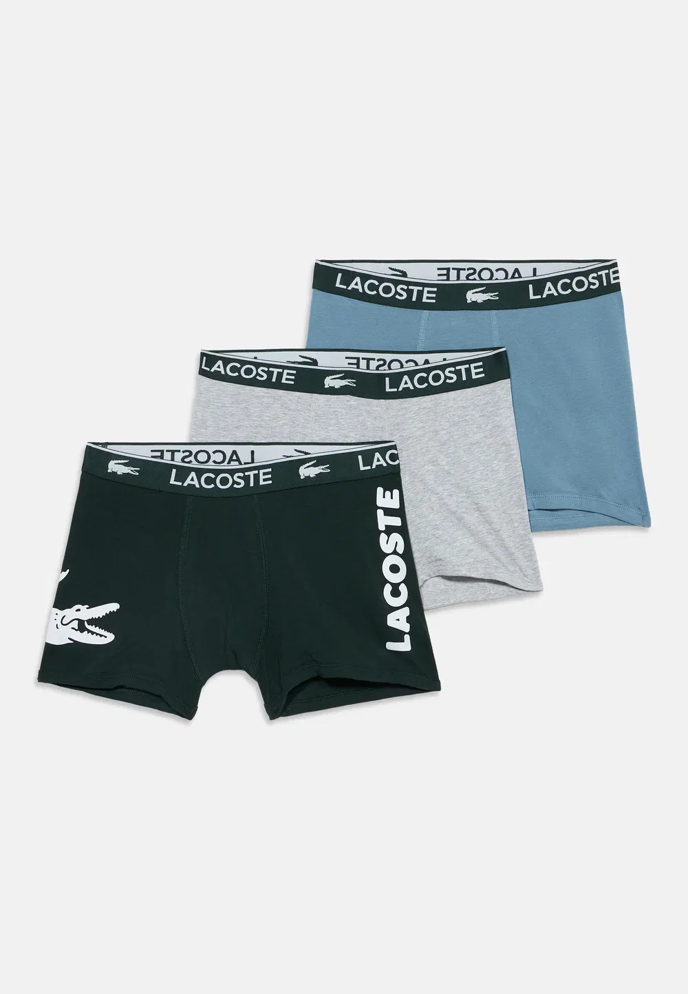 Комплект из 3 трусов-боксеров с графическим принтом Lacoste, Sinople — фото 3