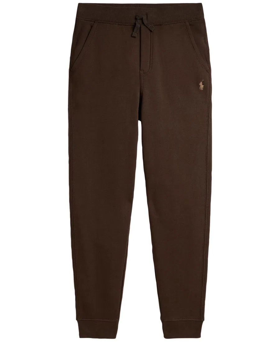 Детские спортивные брюки из флиса с завязками, модель Fleece Jogger Polo Ralph Lauren, Nutmeg Brown
