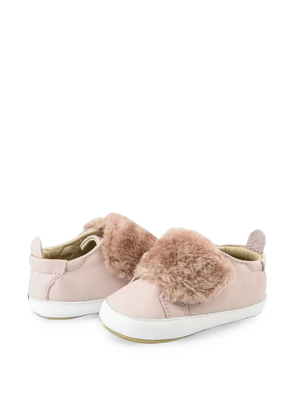 Кроссовки с искусственным мехом Old Soles, розовый