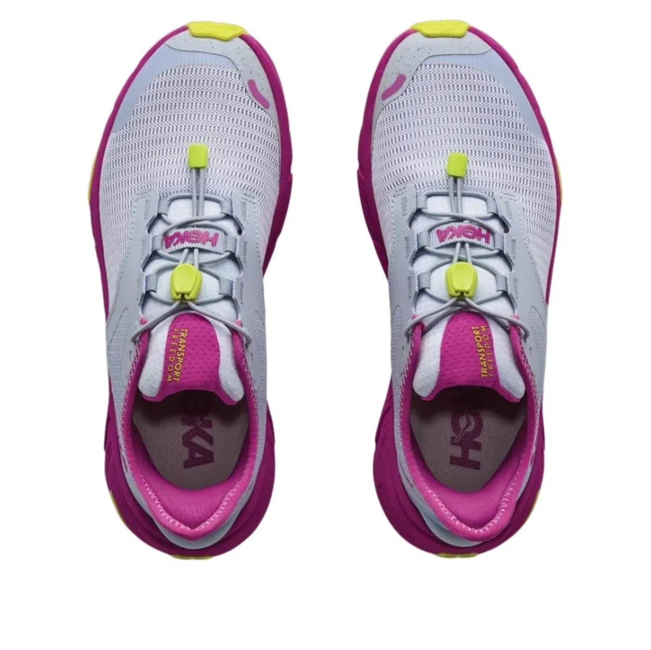 Детские кроссовки с сетчатым верхом Transport Freedom 'Mineral Blue Fuchsia' HOKA ONE ONE, Mineral Blue/Fuchsia — фото 3