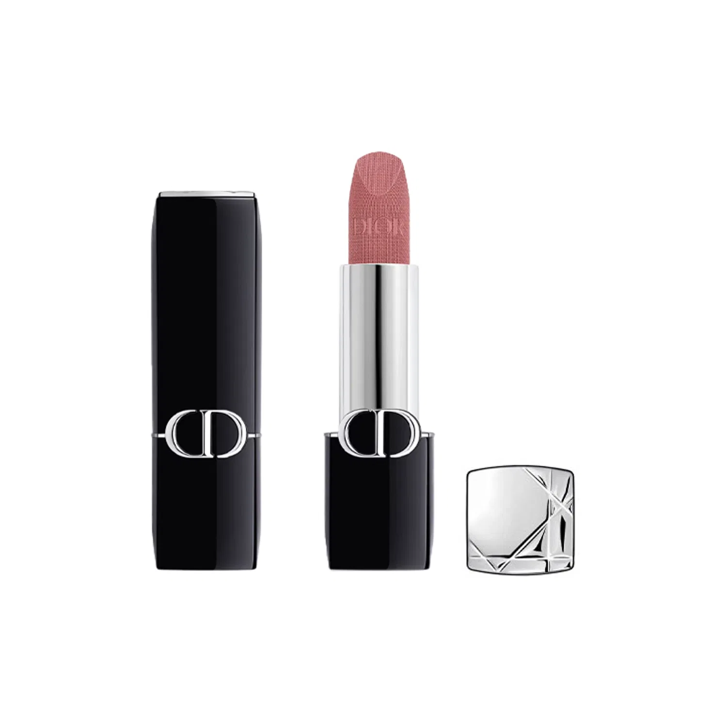 Женская помада матовая DIOR New Version Fierce Blue Gold Velvet Lipstick, #429 Rose Blues