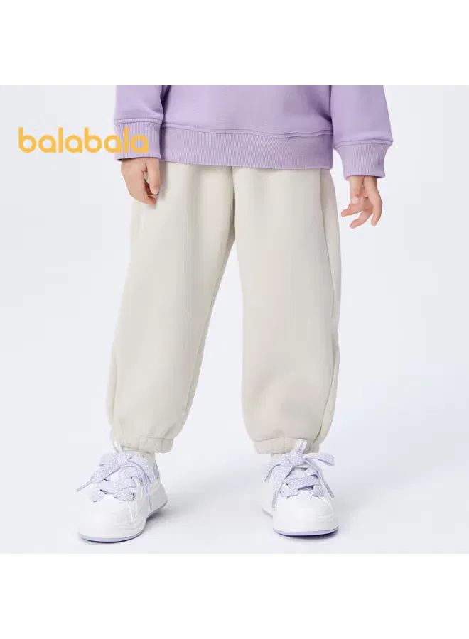 Штаны с флисовой подкладкой на резинке 208424108201 Balabala, белый