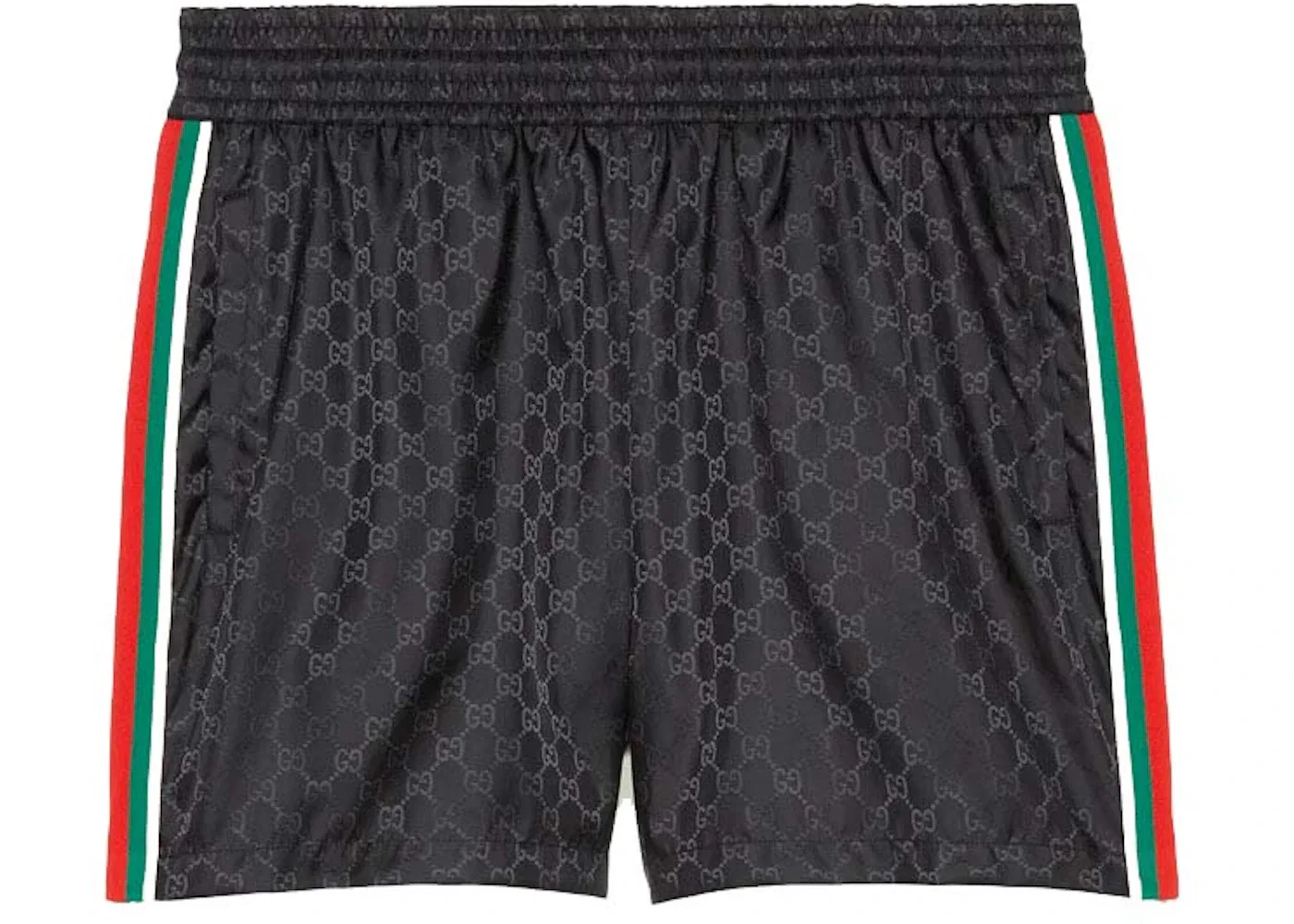 Мужские шорты для плавания из нейлона с жаккардовым узором GG Gucci, Black