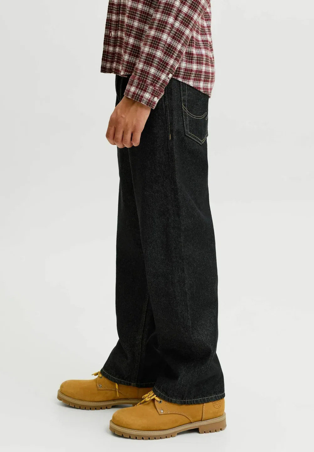 Джинсы свободного кроя jjialex jjoriginal akm 368 sn jnr baggy fit jeans junior - джинсы свободного кроя Jack & Jones Junior, Black Denim — фото 4